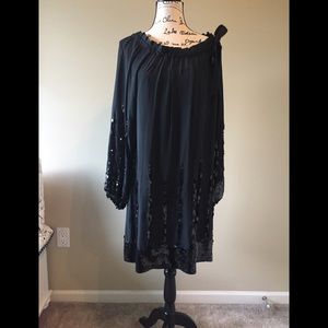 MARKS & SPENCER SILK EVENING DRESS Size 10 . Great condition